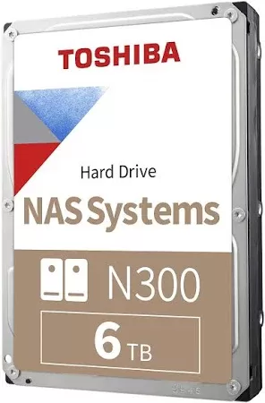 TOSHIBA N300 NAS Hard Drive 6TB SATA 3.5inch 7200rpm 256MB Bulk