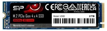 SILICON POWER SSD UD85 2TB M.2 PCIe NVMe Gen4x4 NVMe 1.4 3600/2800MB/s