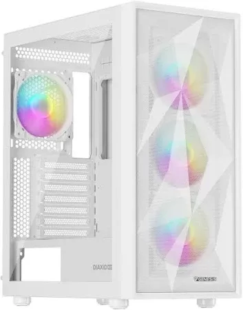 NATEC Genesis PC Case Diaxid 605 white ARGB