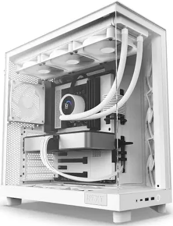 NZXT PC case H6 Flow midi tower white