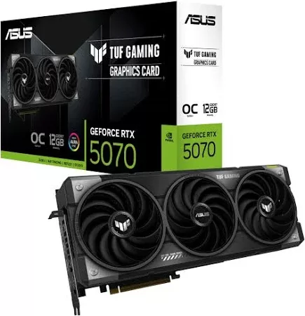 ASUS TUF Gaming GeForce RTX 5070 Ti 16GB GDDR7 OC edition Gaming Graphics Card PCIe 5.0 dual HDMI DP 2.1