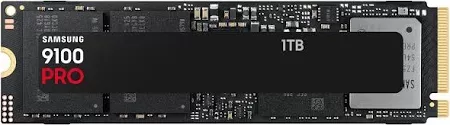 SAMSUNG 9100 PRO SSD NVMe M.2 1TB PCIe 5.0 14.700 MB/s Read 13.300 MB/s Write Internal SSD for Gaming and video editing Black