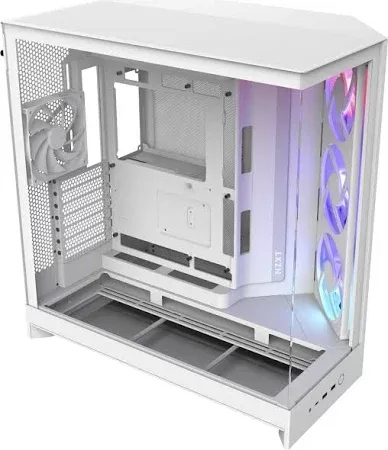 NZXT PC case H9 Flow RGB Midi tower white