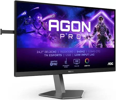 AOC AG246FK6 24.1inch FHD Fast TN 610Hz 0.5ms 500cd/m2 HDMI2.1 DP USB 3.2 HUB USB PIVOT