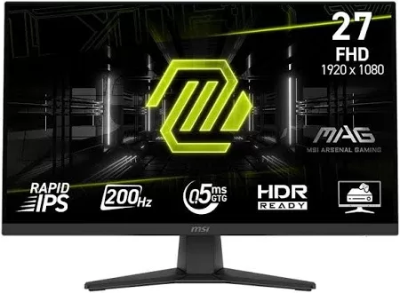 MSI MAG 272F 27inch Rapid IPS FHD 16:9 200Hz 300cd/m2 0.5ms HDMI 2.0 DP 1.2a