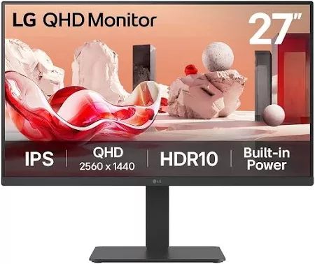 LG 27BA54QB-B 27inch QHD IPS Monitor 75Hz 5ms 2xHDMI DP