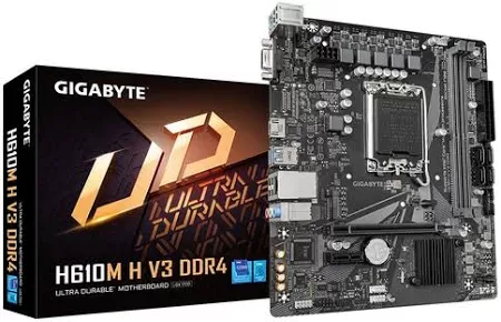 GIGABYTE H610M H V3 DDR4 LGA1700 2xDDR5 4xSATA 1xM.2