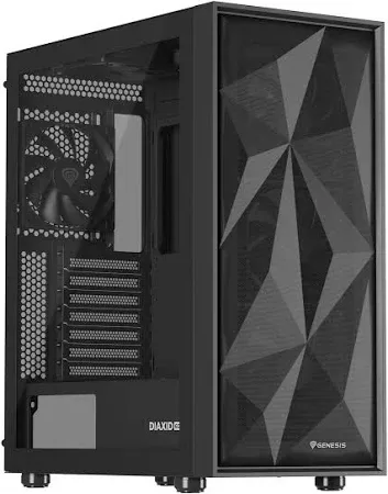 NATEC Genesis PC Case Diaxid 605 black ARGB