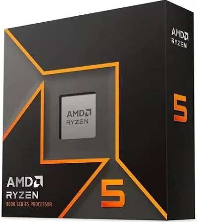 AMD Ryzen 5 9600 5.2GHz AM5 6C/12T 65W 38MB Processor with Wraith Stealth Cooler Box