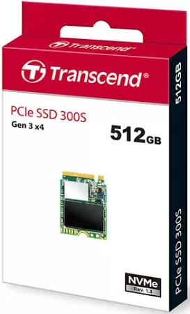 TRANSCEND 512GB M.2 2230 SSD PCIe Gen3x4 NVMe 3D TLC DRAM-less