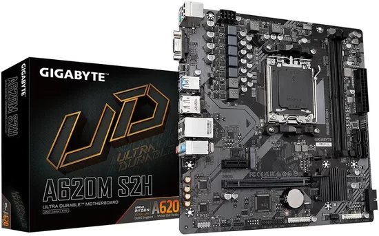 GIGABYTE A620M S2H AM5 2xDDR5 4xSATA 1xM.2 mATX MB