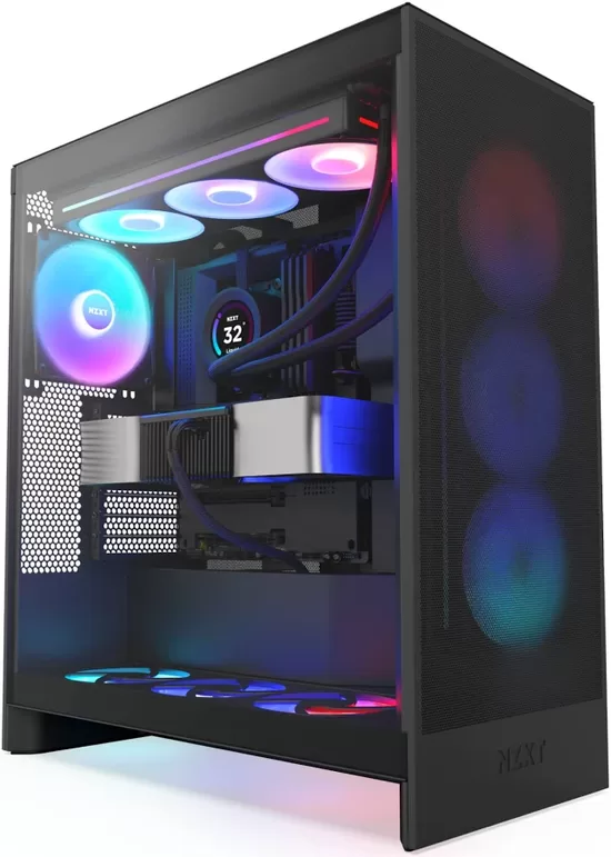 NZXT PC case H6 Flow RGB midi tower black