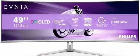 PHILIPS 49M2C8900L/00 48.8inch QD-OLED 5120x1440 144Hz HDMI