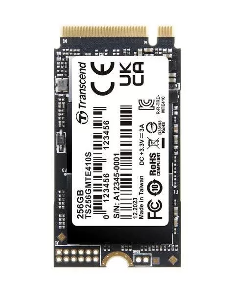 TRANSCEND 256GB M.2 2242PCIe Gen3x4 NVMe 3D TLC DRAM-less
