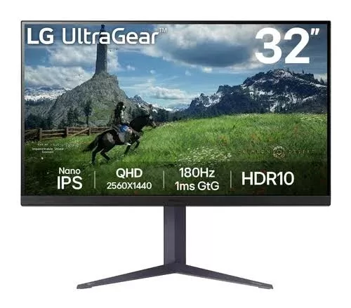LG 32GS85Q-B.AEU 32inch UltraGear QHD Nano IPS 180Hz Gaming Monitor 1ms GtG HDR10