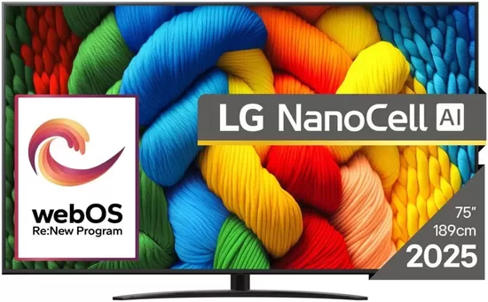 LG 75NANO81A3A 75inch 4K NanoCell TV