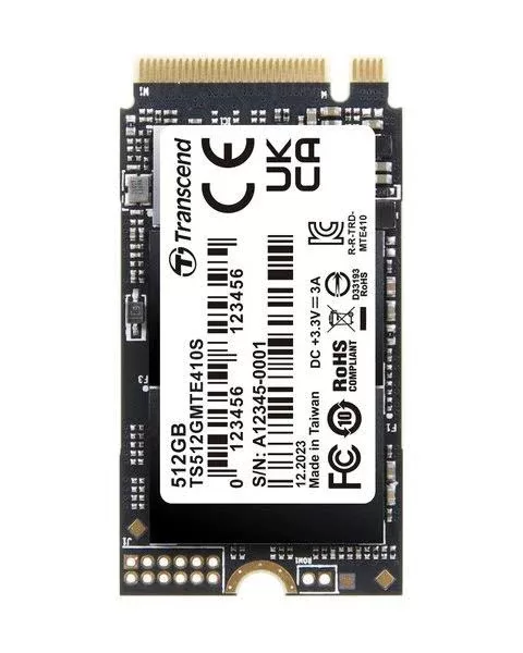 TRANSCEND 512GB M.2 2242PCIe Gen3x4 NVMe 3D TLC DRAM-less