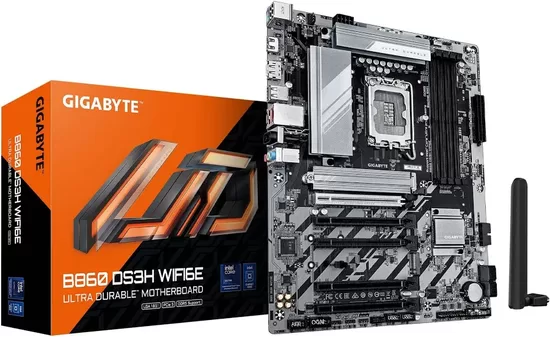 GIGABYTE B860 DS3H WIFI6E LGA1851 4xDDR5 ATX HDMI DP USB WIFI MB