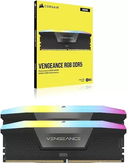 CORSAIR VENGEANCE 32GB 2x16GB DDR5 6000MT/s DIMM Unbuffered 36-44-44-96 Std PMIC AMD EXPO Grey Heatspreader Black PCB 1.4V
