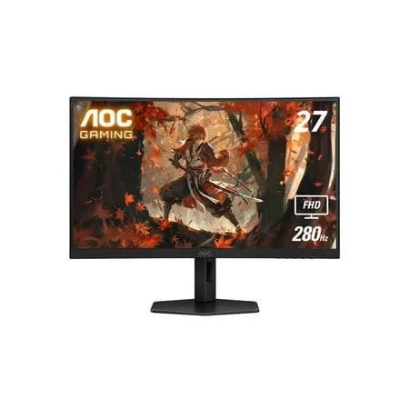 AOC C27G4ZXE 27inch FHD Curved Gaming Monitor 1920x1080 280Hz 1ms HDR10 FreeSync Premium HDMI DisplayPort black