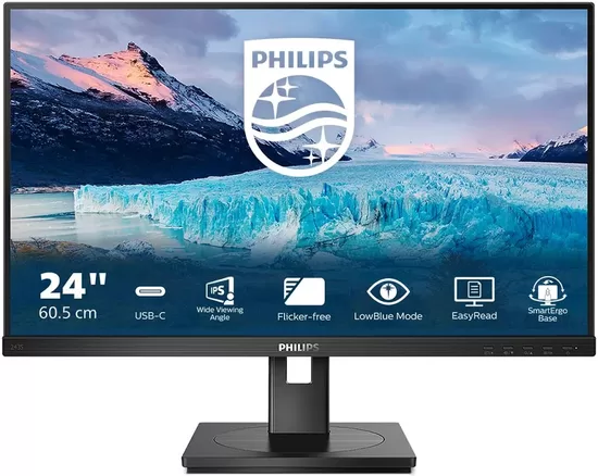 PHILIPS 243S1/00 23.8inch FHD IPS 250 cd/m2 USB-C DP HDMI