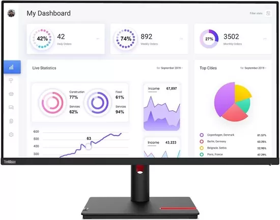 LENOVO ThinkVision T32h-30 31.5inch 2560x1440 Monitor 16:9 60Hz HDMI DP