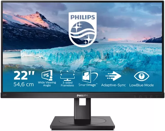 PHILIPS 222S1AE/00 21.5inch IPS WLED 1920x1080 Low Blue Mode DVI/HDMI/DP
