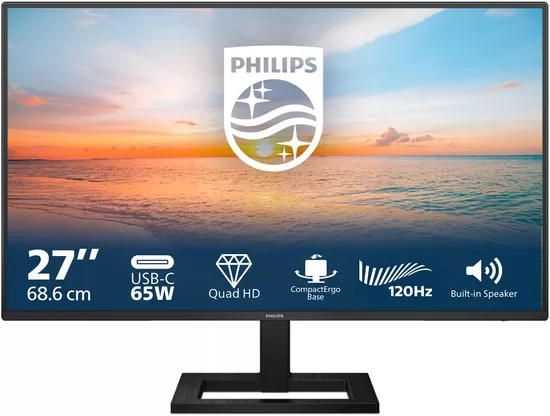 PHILIPS 27E1N1600AE/00 27inch 2560x1440 IPS 100Hz HDMI DP USB-C