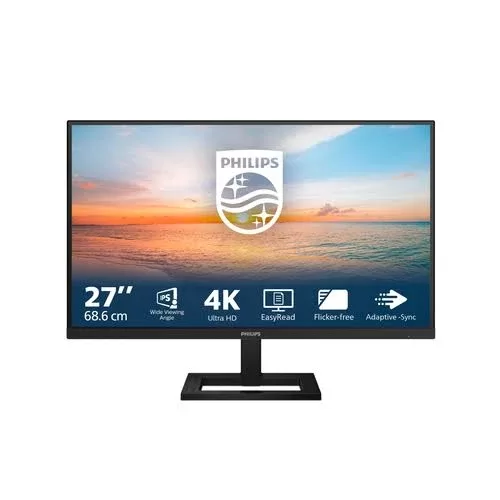 PHILIPS 27E1N1900AE/00 27inch IPS 4K UHD 60Hz 350cd/m2 4ms 2xHDMI2.0 USB Type C PD65W USB HUB Speakers Height Adj.