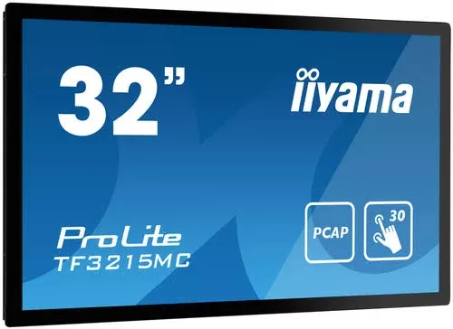 IIYAMA TF3215MC-B2AG 32inch PCAP Anti-Glare Bezel Free 30-Points Touch Screen 1920x1080 AMVA3 panel VGA HDMI DisplayPort panel