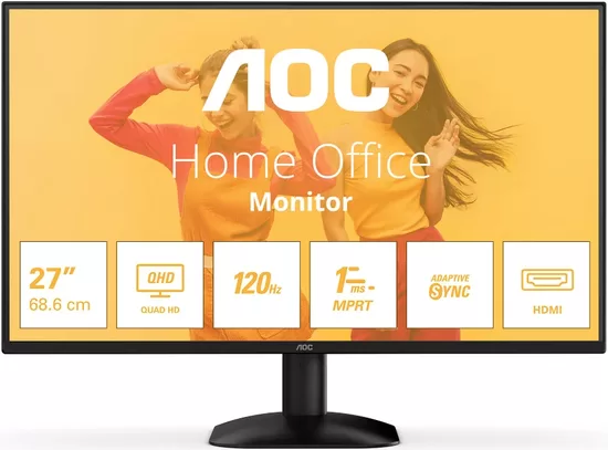 AOC Q27B35S3 27inch QHD IPS 120Hz 1ms 300cd/m2 HDMI2.0 DP