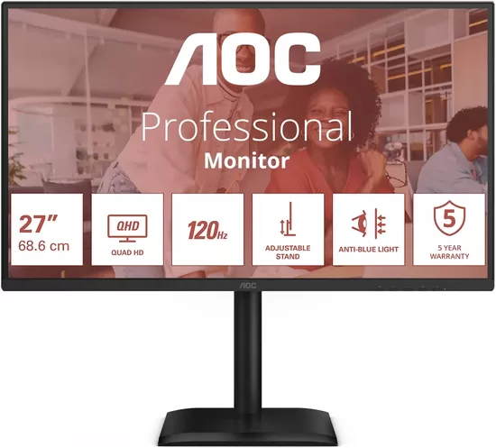AOC Q27E4CV 27inch QHD IPS 120Hz 16:9 HDMI 2.0 DP 1.4 USB-C