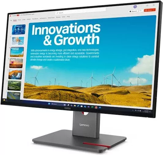 LENOVO ThinkVision P24QD-40 23.8inch 2560x1440 IPS 120Hz USB-C docking 140W Daisy Chain KVM/eKVM Factory calibrated panel Mirror