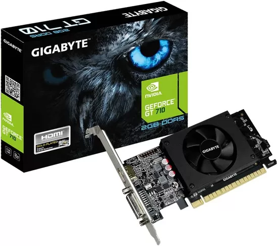 GIGABYTE GeForce GT 710 2048MB DDR3 PCI-E DVI-D D-Sub HDMI active