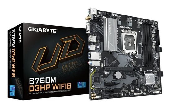 GIGABYTE B760M D3HP WIFI6 LGA1700 4xDDR5 mATX HDMI DP D-SUB USB MB