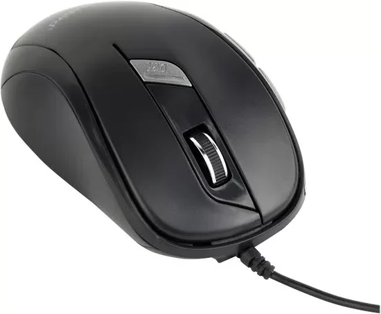 GEMBIRD MUS-6B-01 optical mouse 1600DPI USB Black 1.35m cable length