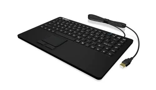 KEYSONIC KSK-5230 IN silicon keyboard with touchpad water resistant antimicrobial intustry antifungal