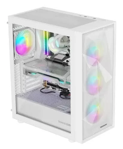 NATEC Genesis PC Case Diaxid 605 white ARGB